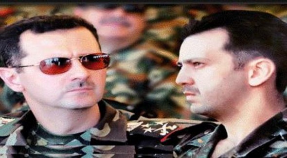Assad (left) and Maher (right). Maher is entrusted with family's survival in power. 