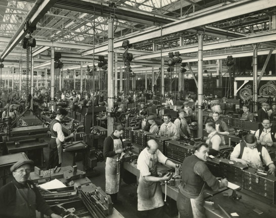 Ford Factory employees at work. Photo credit: Henry Ford Museum