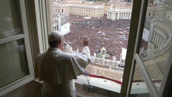 Pope's 1st mass