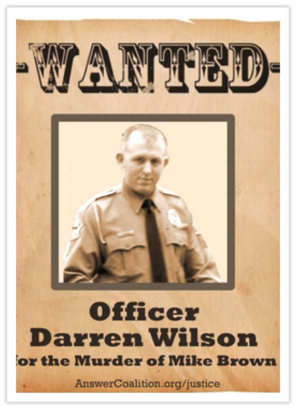 Wanted Darren Wilson, from AnswerCoalition.org