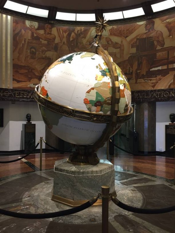 The globe in LA Times building