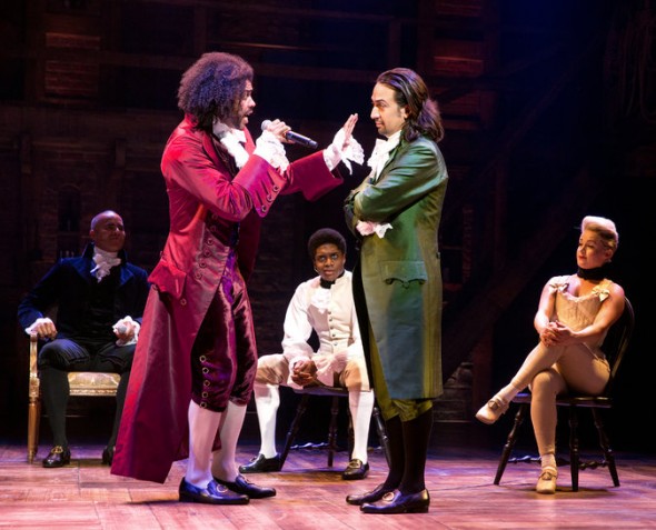 (“If you stand for nothing, Burr, what’ll you fall for?” Hamilton depicts the Founding Fathers debating national issues in the context of morality.)