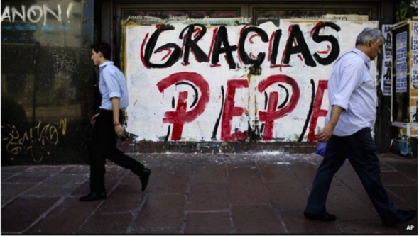 Words from grateful Uruguayans after Mujica's term as president. 