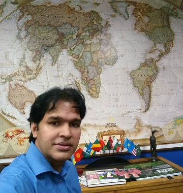 Shabbir Sarwar - a selfie at Cronkite Global Initiatives 