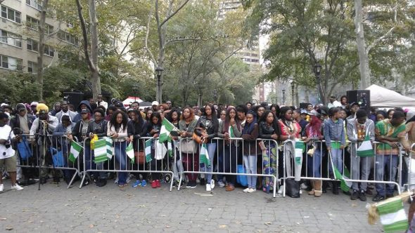 ...celebrating Nigeria in New York ( courtesy Adesina Anidugbe)