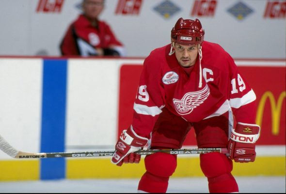 The first thing that comes to mind for me when I say leader? Steve Yzerman. A man who will always be know Red Wings faithful as simply "the captain". (via Daily Dose Sports)